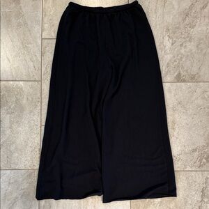 aerie Black Wide-Leg Lounge Pants
